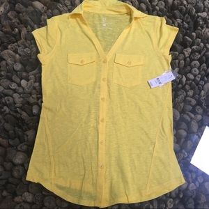 💚NY & Co casual button down, mix/match tank avail